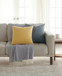 ienjoy Home Slub Cotton Solid 2-Pack Decor Pillows, 20" x
