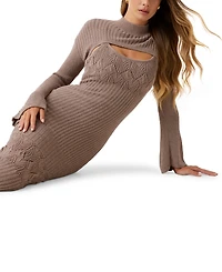 Guess Women's Mock Neck Shinju Dress