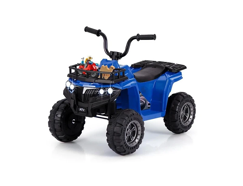 6V Kids Ride-On Electric Atv with Led Headlights & MP3 – Blue