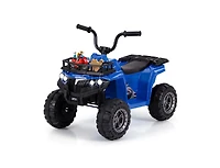 6V Kids Ride-On Electric Atv with Led Headlights & MP3 – Blue