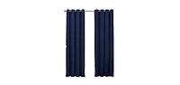 GoodGram 2 Pack: Hotel Thermal Grommet 100% Blackout Curtains