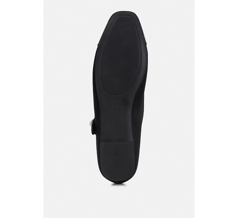 Albi Patent Toe Cap Tweed Mary Janes Women