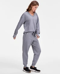 Id Ideology Women's Brushed Rib Jogger Pants, Macy's Exclusive