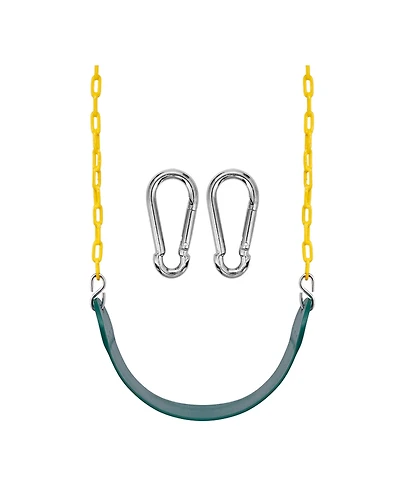 Sorbus 68" Chain Heavy Duty Swing Seat with Snap Hooks - Playground Swing Supports 220lb for Kids Outdoor Play