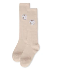Memoi Little Girls Soccer Lover Cotton Blend Knee High Socks
