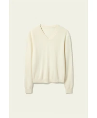 Lilysilk V-Neck Baby Cashmere Sweater