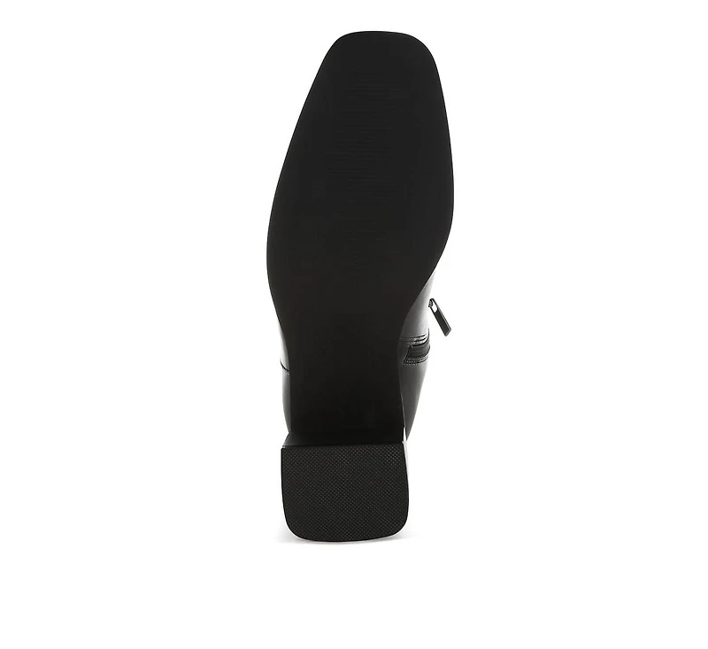 Muskox Square Toe Faux Leather Boots Women