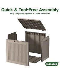 Chic Crate-30-gal Water Resistant Resin Lockable Deck Box