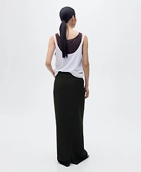 Mango Women's Slit Detail Long Pencil Skirt