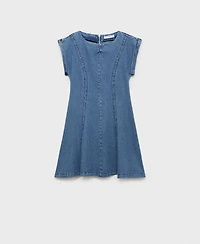 Mango Women's Seam Detail Denim Dress