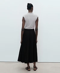 Mango Women's Contrasting Belt Dress
