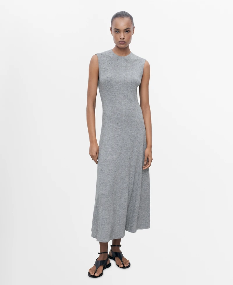 Mango Women's Strass Seam Dress