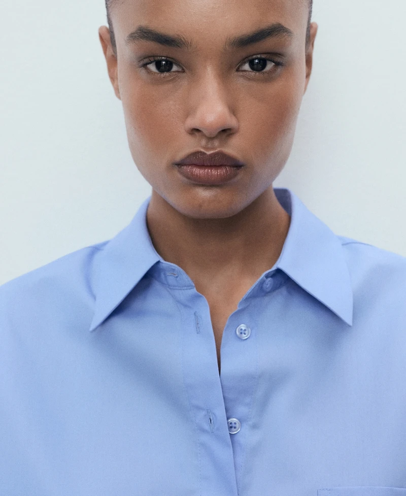 Mango Women's Pocket Oversize Shirt