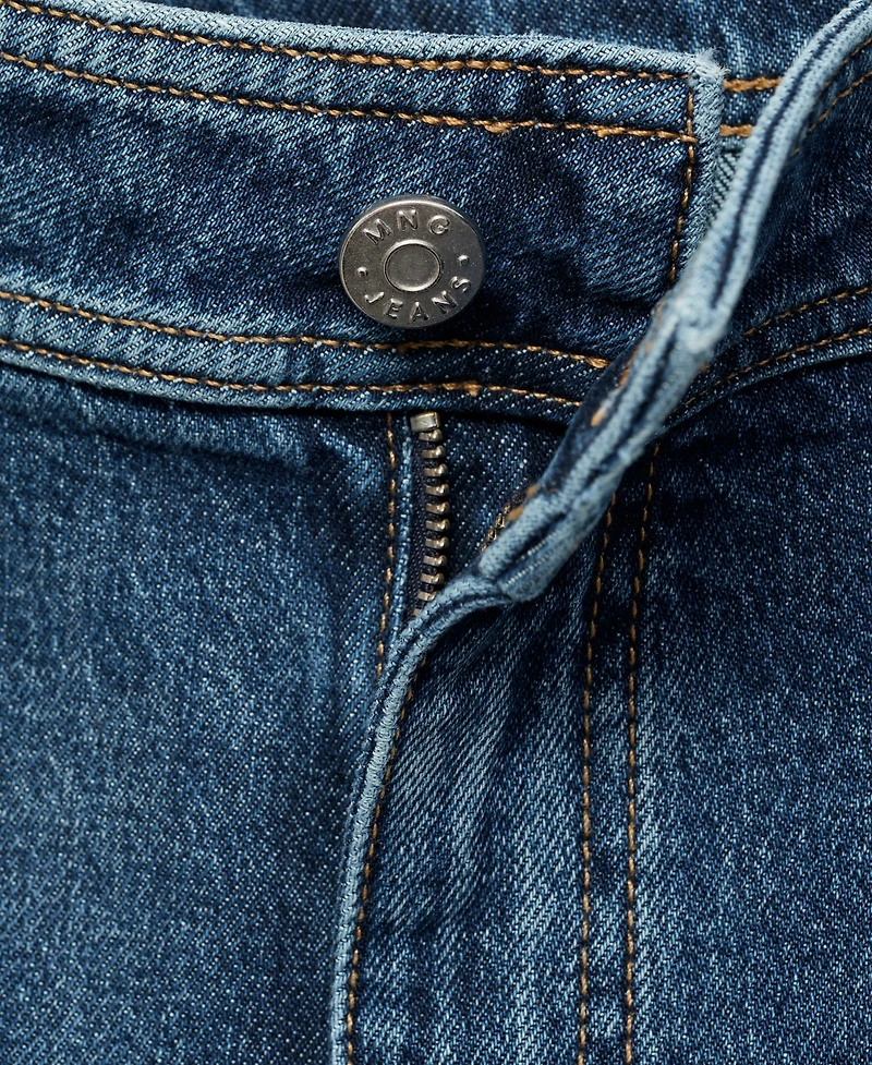 Mango Women's Catherin Culotte High-Rise Jeans
