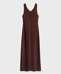 Mango Women's Long Satin Dress