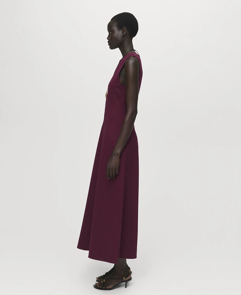 Mango Women's Long Flared Dress