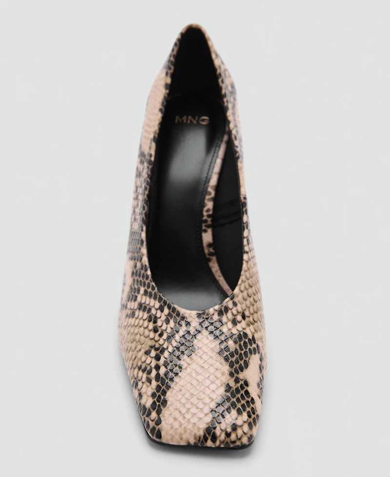 Mango Women's Animal-Print High Heeled Shoes