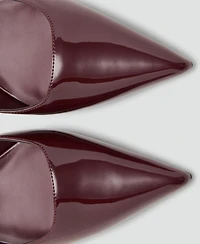 Mango Women's Kitten-Heel Patent Leather Shoes