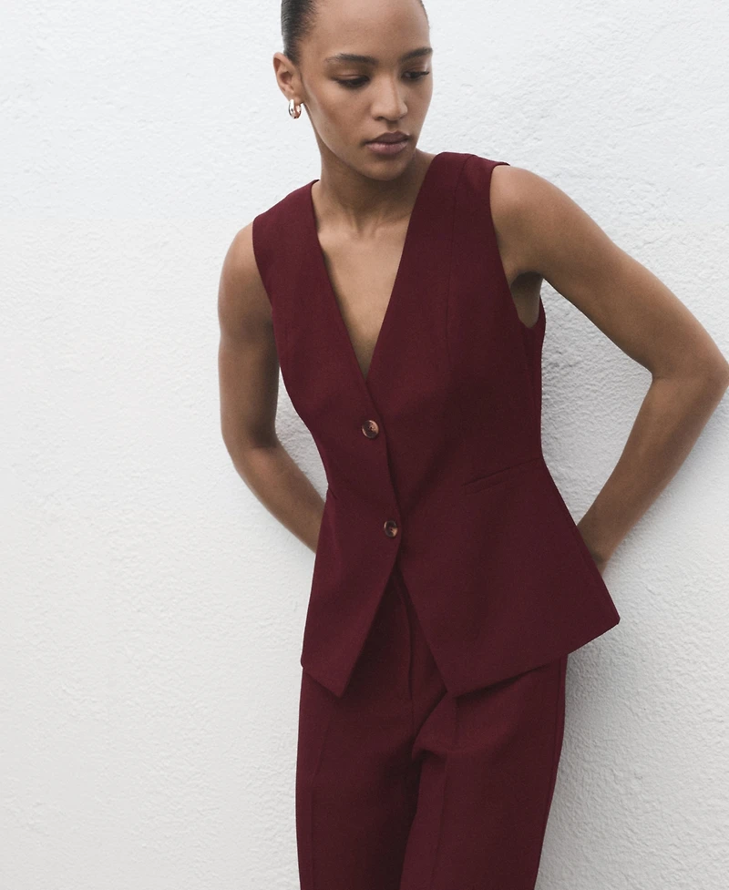 Mango Women's Long Suit-Style Jumpsuit