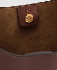 Mango Women's Large Oval Shoulder Bag
