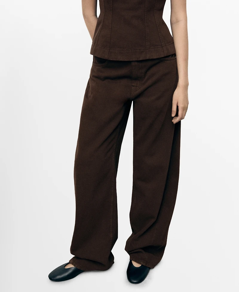 Mango Women's Mid-Rise Balloon Jeans