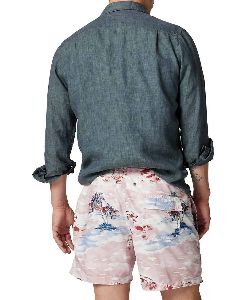 Rodd Gunn Men's Coromandel Linen Long Sleeve Slim Fit Shirt