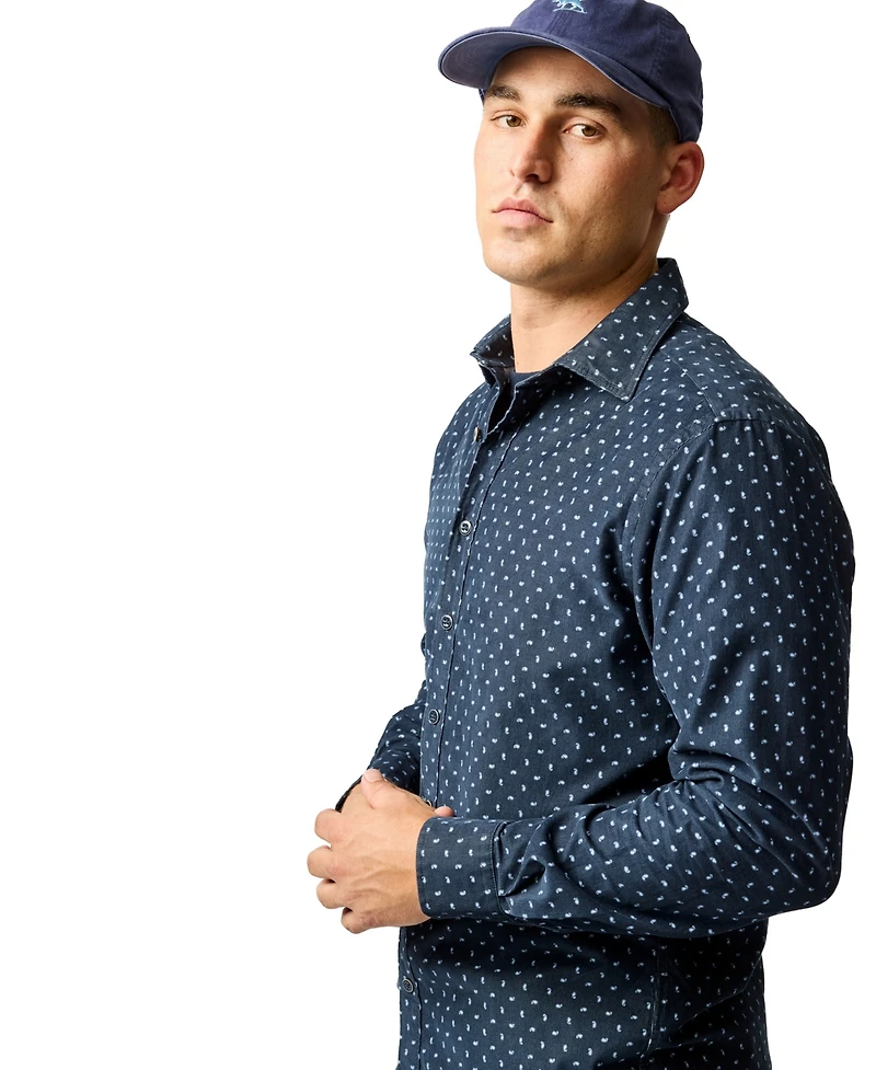 Rodd & Gunn Men's Harrington Long Sleeve Slim Fit Shirt