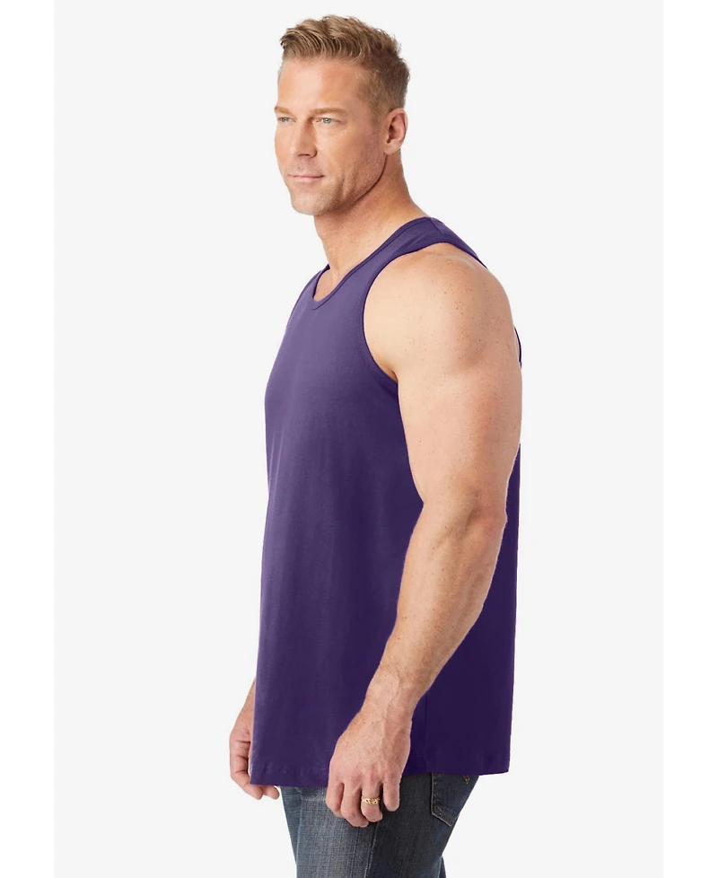 KingSize Big & Tall Shrink-Less Lightweight Longer-Length Tank