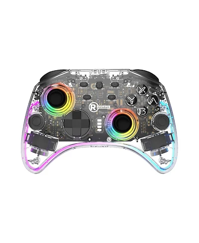 RadioShack Wireless Game Controller With Digital Buttons, 4 speed Vibration, for Pc, Switch, iOS & Android with Usb C Charger– 2606065