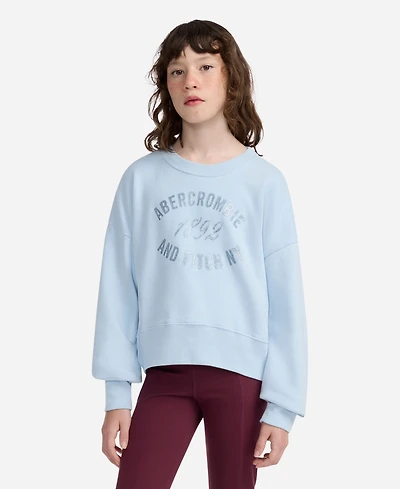 abercrombie kids Girls Ribbed Crewneck Sweater