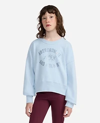 abercrombie kids Girls Ribbed Crewneck Sweater