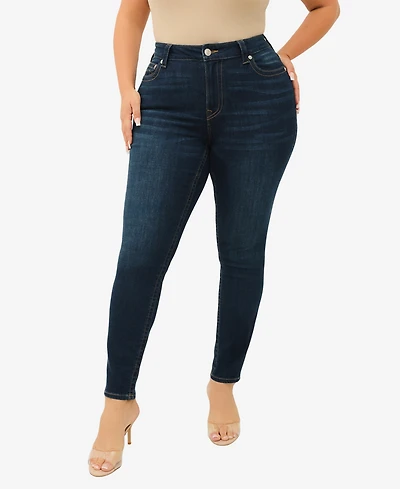 True Religion Plus Jennie Curvy Skinny Mid Rise Jeans