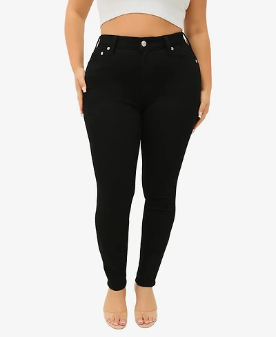 True Religion Plus Jennie Curvy Skinny Mid Rise Jeans