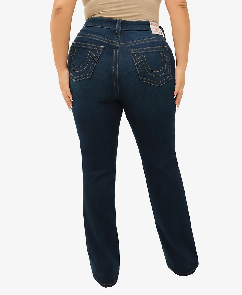 True Religion Plus Billie Straight Mid Rise Jeans