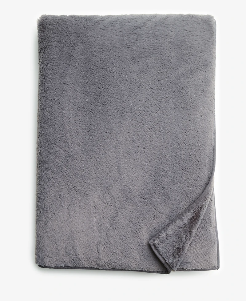 Hotel Collection Double-Sided Faux-Fur Throw, 50" x 70", Macy's Exclusive