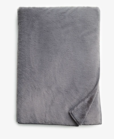 Hotel Collection Double-Sided Faux-Fur Throw, 50" x 70", Macy's Exclusive