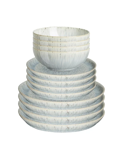 Denby Halo Speckle 12 Pc. Dinnerware Set, Service for 4
