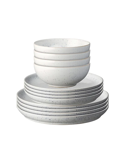 Denby Studio Chalk 12 Pc. Dinnerware Set, Service for 4