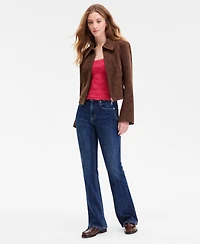 Free People Women's River Faux-Suede Jacket