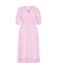 City Chic Women's Plus Belle V Neck Midi Dress