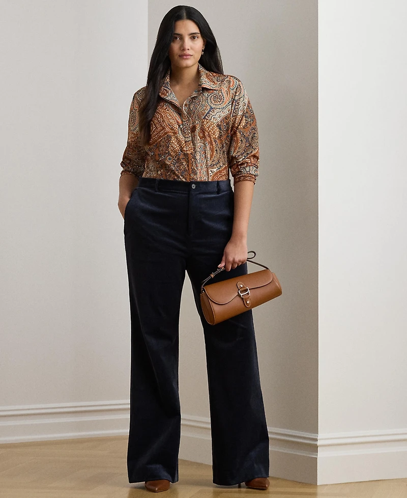 Lauren Ralph Plus Paisley Shirt