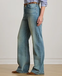 Lauren Ralph Plus High-Rise Wide-Leg Jeans