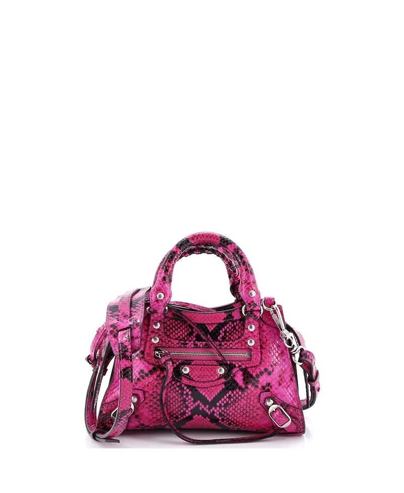 Pre-Owned Balenciaga Mini Neo Classic City Bag Embossed Leather