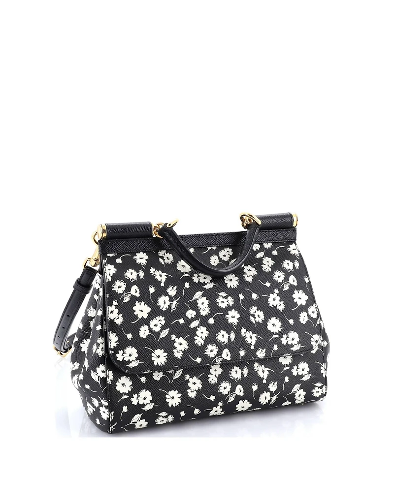 Pre-Owned Dolce & Gabbana Medium Miss Sicily Bag Printed Leather