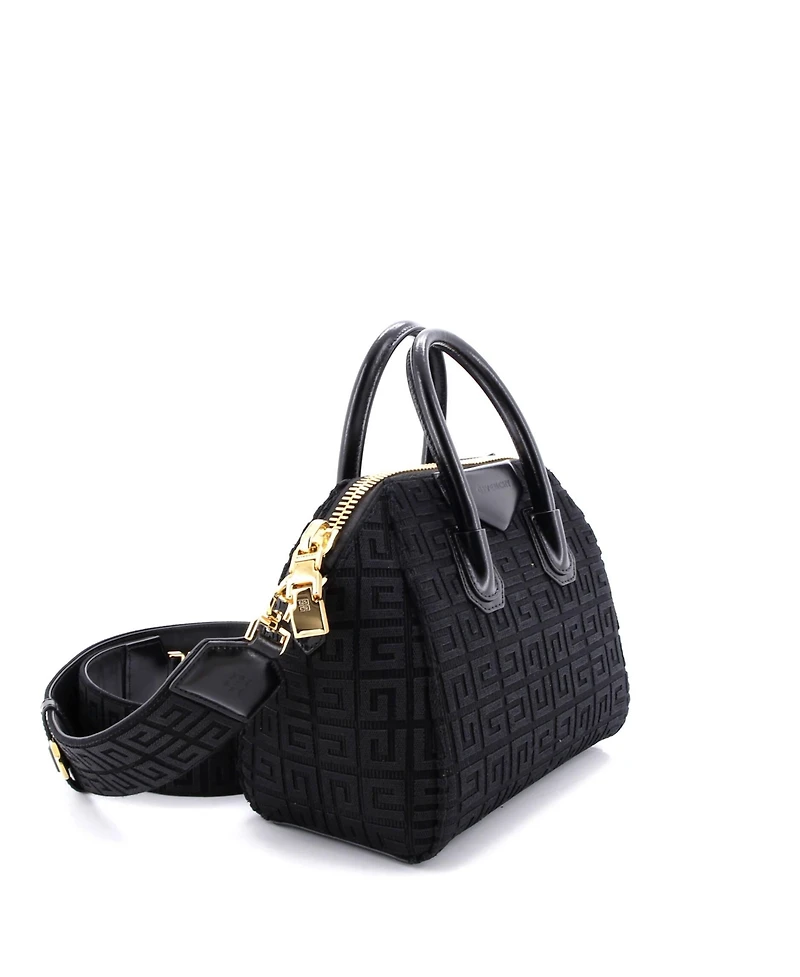 Pre-Owned Givenchy Mini Antigona Bag 4G Embroidered Canvas