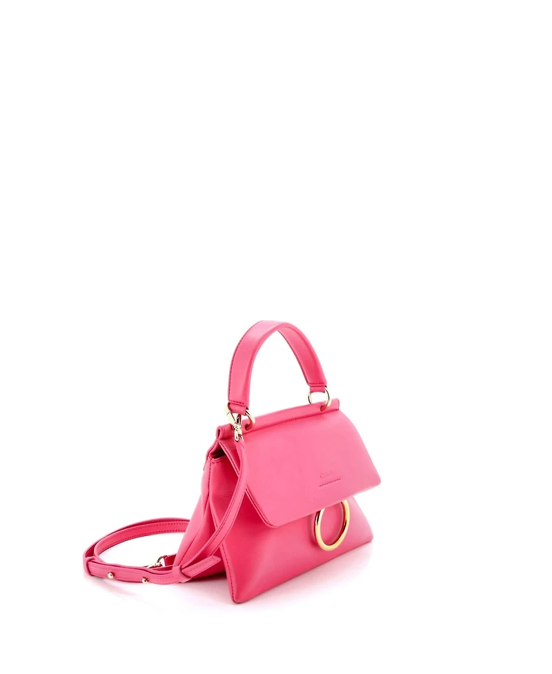 Pre-Owned Chloe Small Faye Top Handle Bag Leather