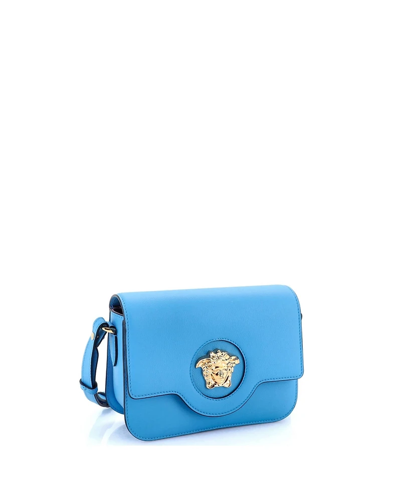 Pre-Owned Versace Small La Medusa Flap Shoulder Bag Leather