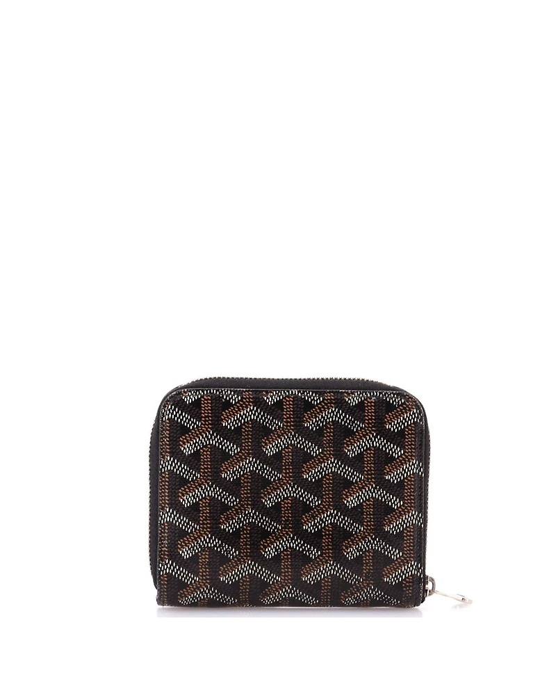 Pre-Owned Goyard Compact Zip Wallet Coated Canvas