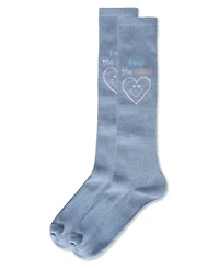 Memoi Big Girls Keep The Smile Knee High Socks