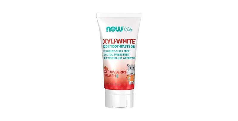 Now Foods XyliWhite Kids Toothpaste Gel ,Strawberry Splash 3 oz